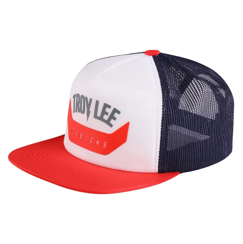 Troy Lee Designs Trucker Snapback Arc White one size